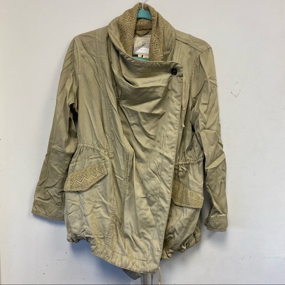 Anthropologie Hei Hei Tan Lace Anorak Small - Picture 7 of 16